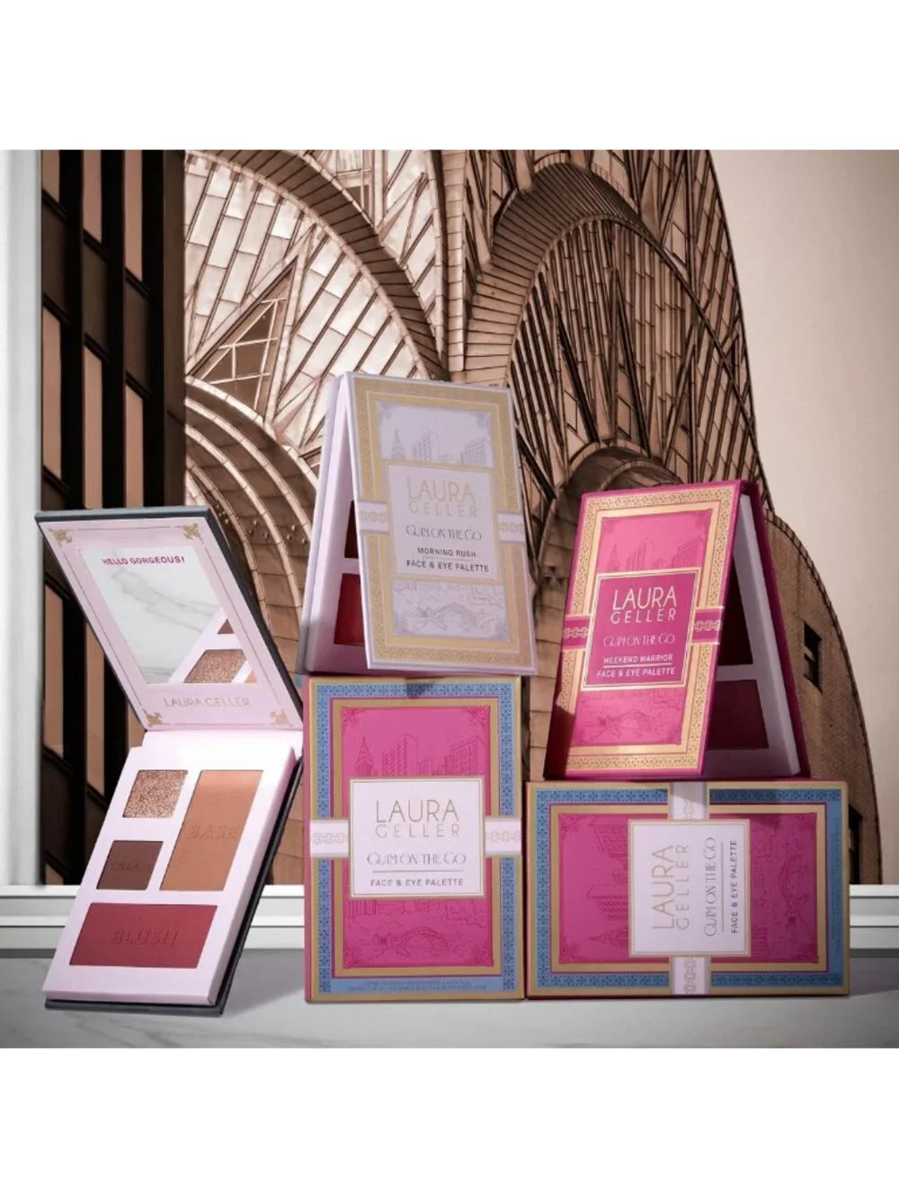 Versatile Eyeshadow & Blush Palette Set for On-the-Go Glam Makeup Looks